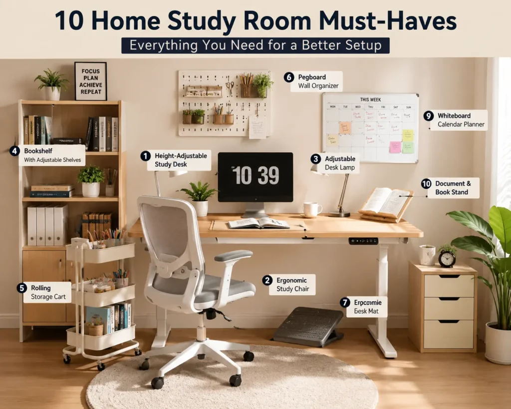 10 Study room essntails