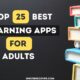 top 25 best learning apps for adults