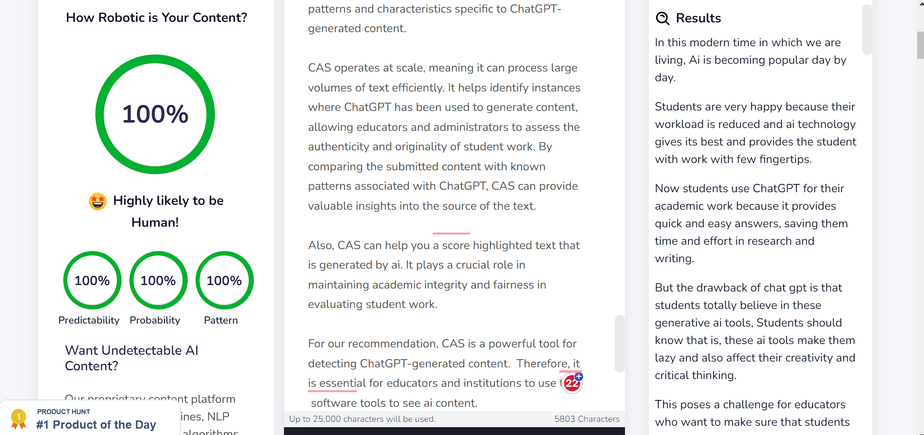  ai detector content at scale 