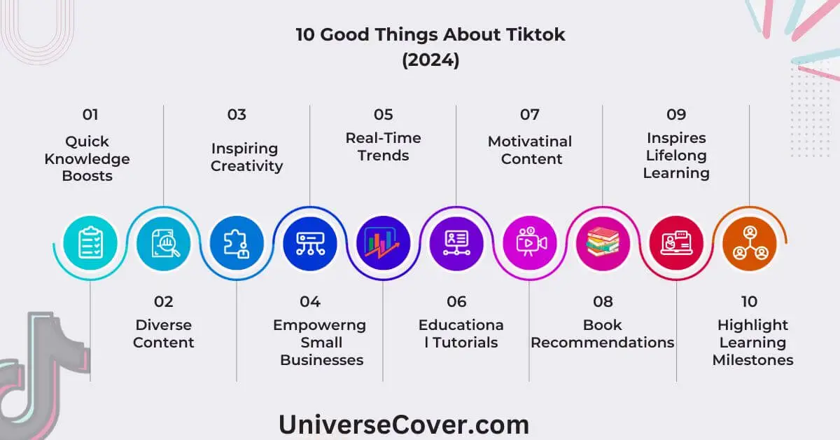 10 good things about tiktok with infographic