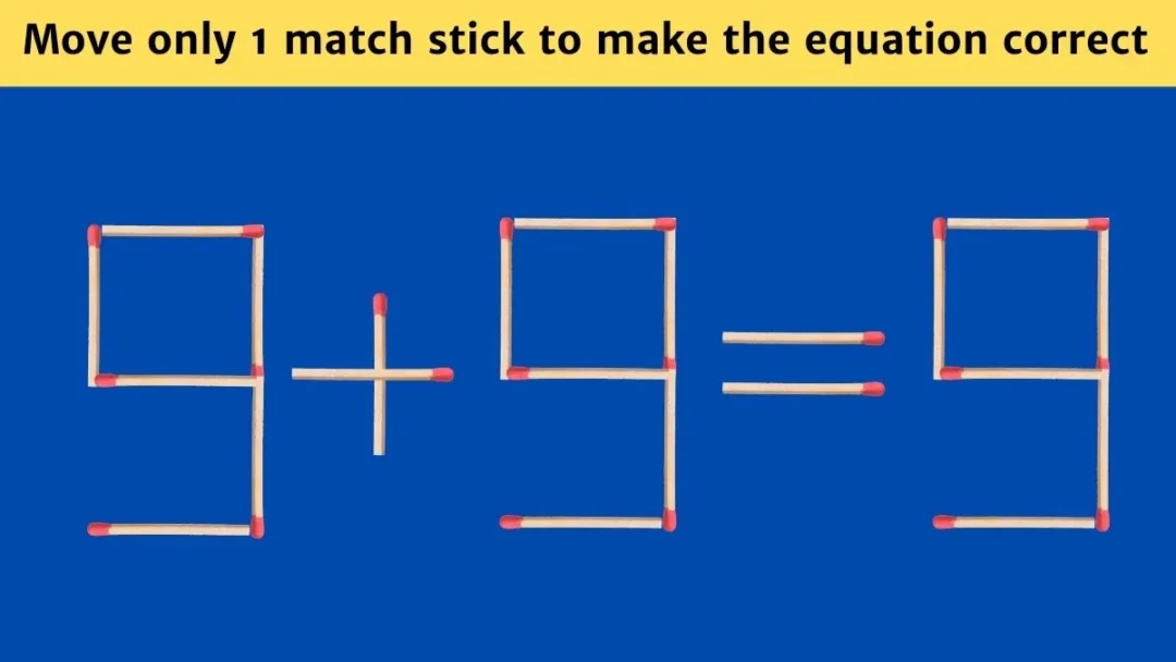 Only the Smartest Can Solve This Matchstick equation in 6 Seconds! Can You?