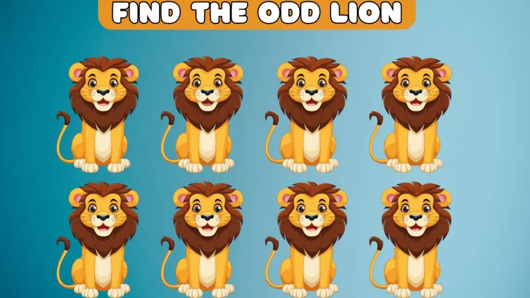 Can You Spot the Odd Lion in Just 5 Seconds?