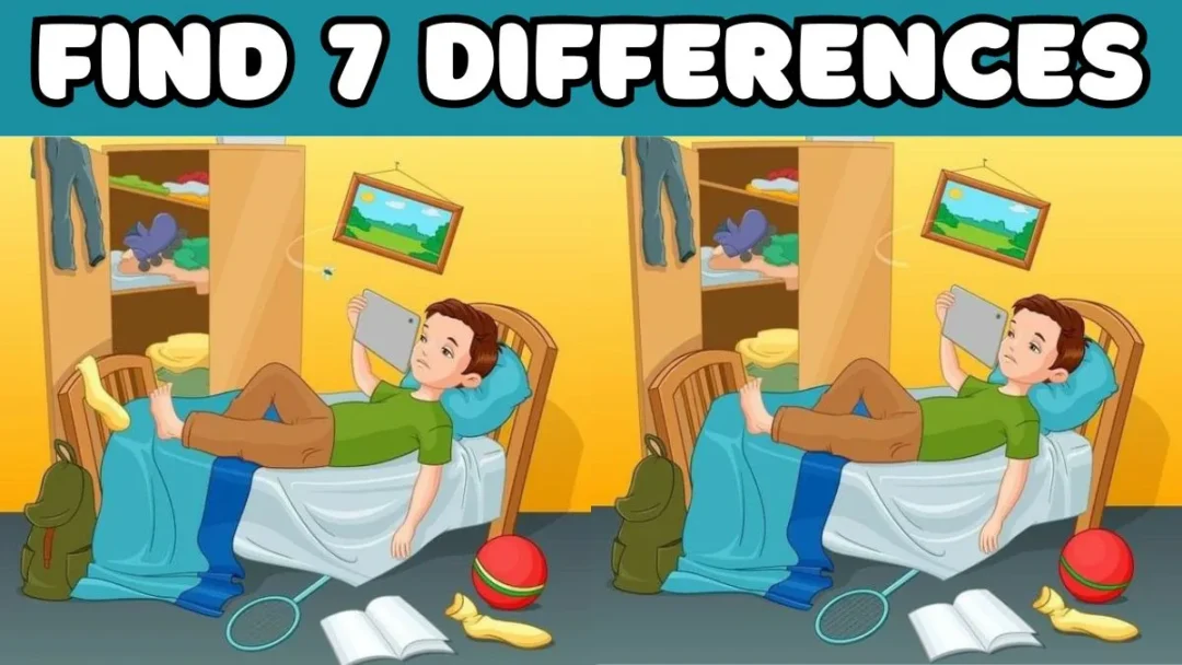 If you can spot all 7 differences in 25 seconds, then you are a genius!