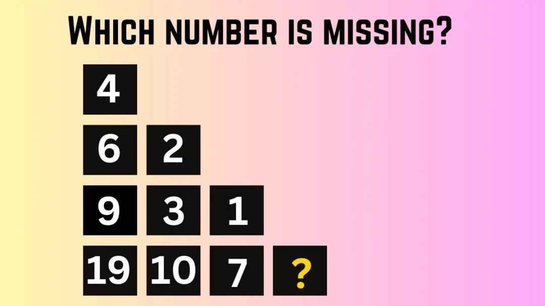 Quick Math Riddle Only Math Master Can Spot the Missing Number in 41 Seconds