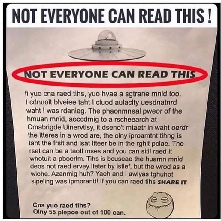 Not Everyone Can Read This... 55 Out of 100 Will Fail! 2 Not Everyone Can Read this