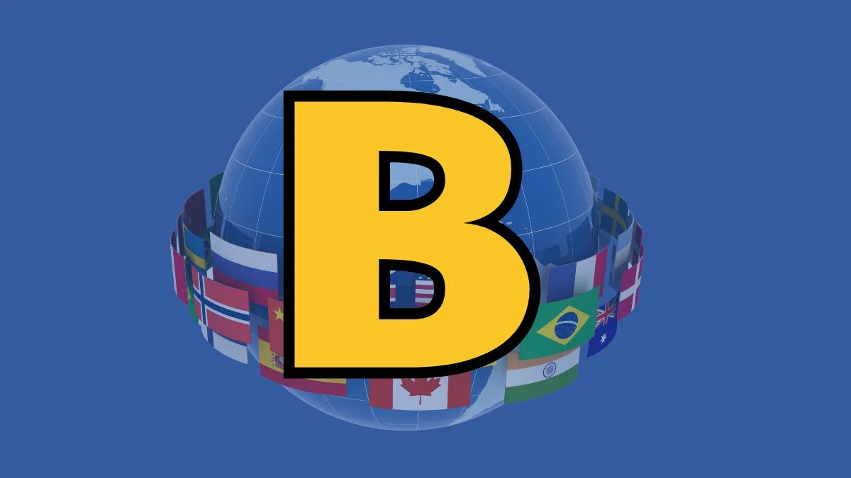 all countries alphabetical order quiz (B)