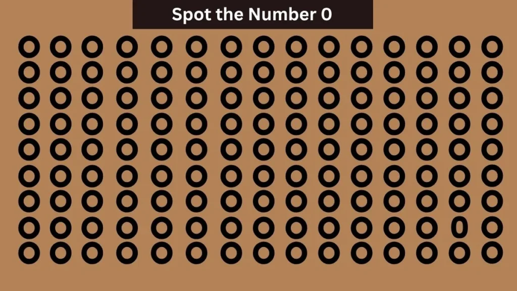 Can you really spot the "0" among all the "O"s in 55 Seconds!