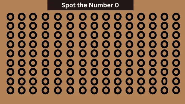 Can you really spot the "0" among all the "O"s in 55 Seconds!