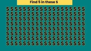 Find the Number 5 Hidden Among These S’s