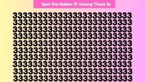 Spot the Hidden ‘8’ Among These 3s