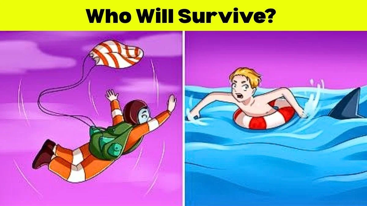 IQ Test: Skydivers parachute failed Swimmers got a shark Who survives this