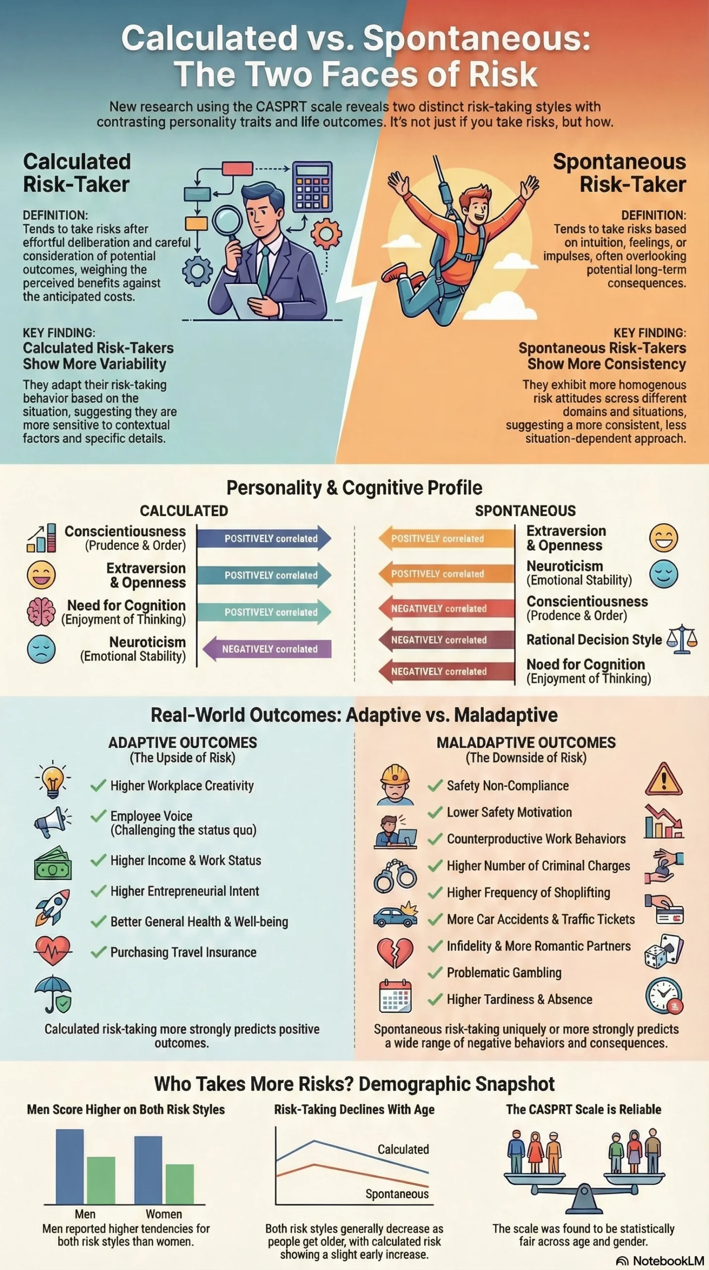 the face of two risk and the role of becoming millionaire infographic