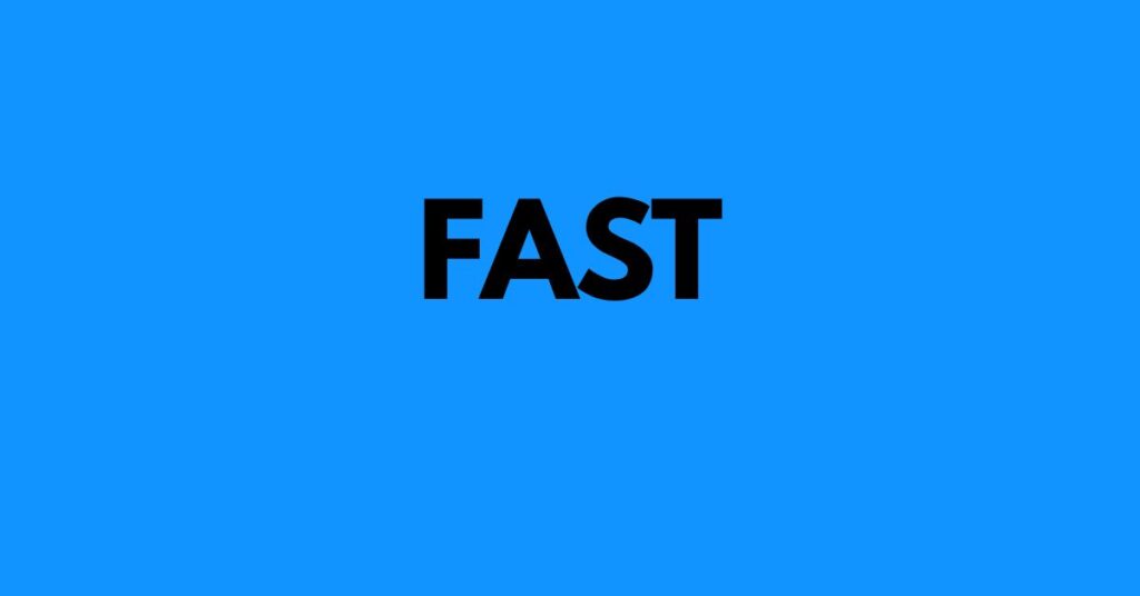 Synonym fast