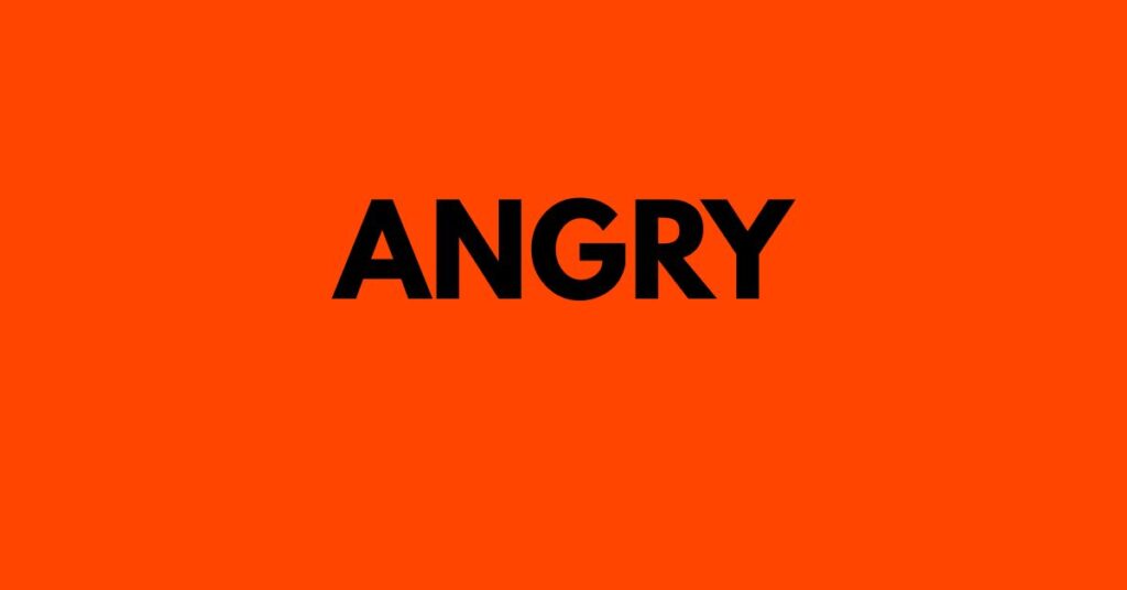 ANGRY Synonym