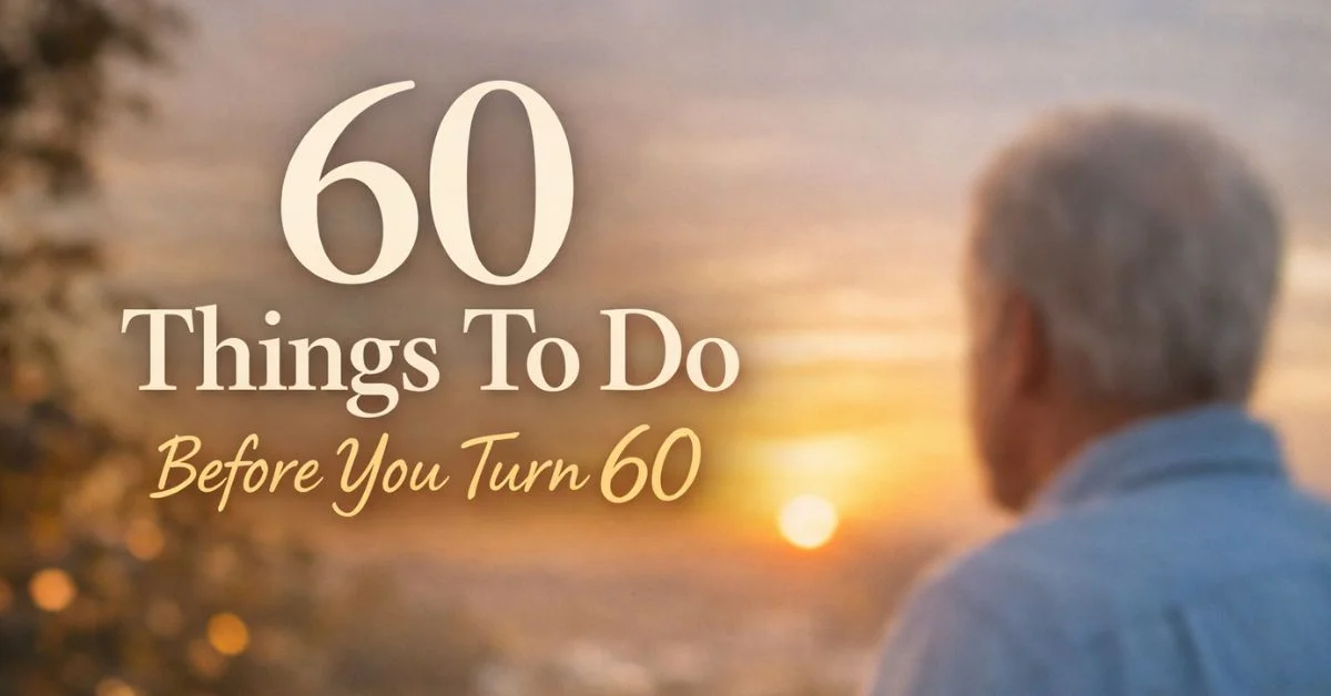 60 Things To Do Before You Turn 60