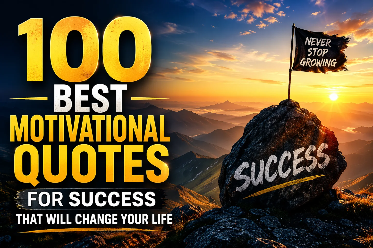100 Best Motivational Quotes for Success That Will Change Your Life