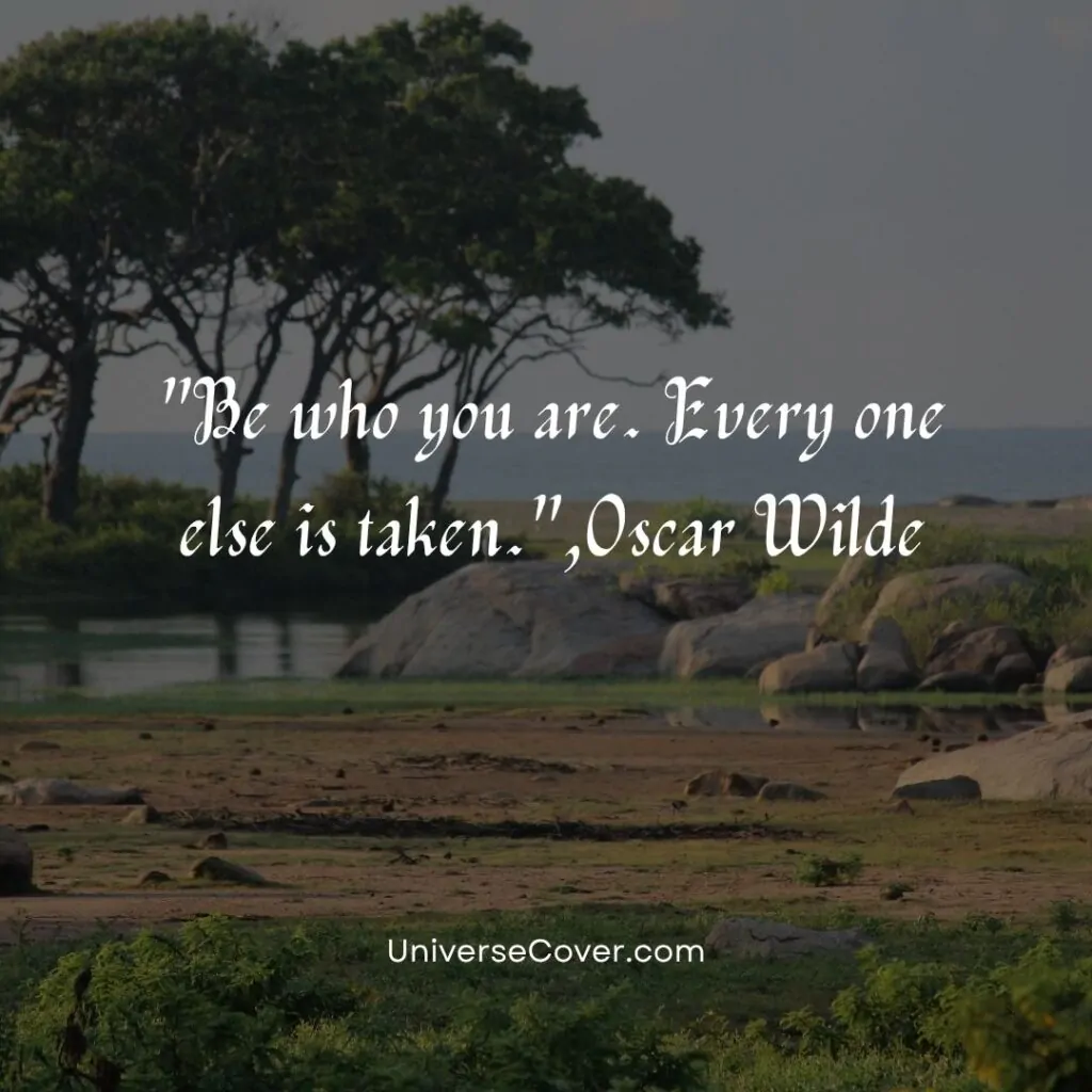 Be who you are. Every one else is taken.