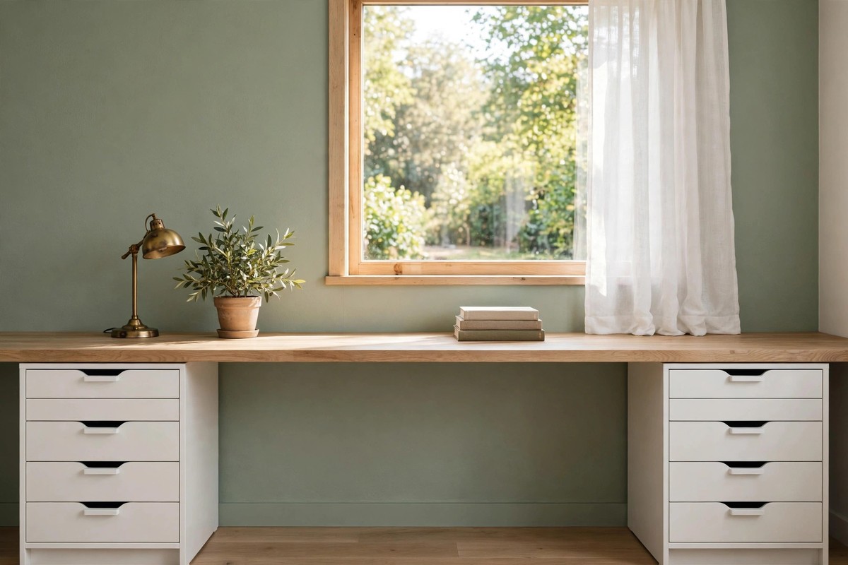 15 Ikea Built in Desk Hack Projects That Look Custom