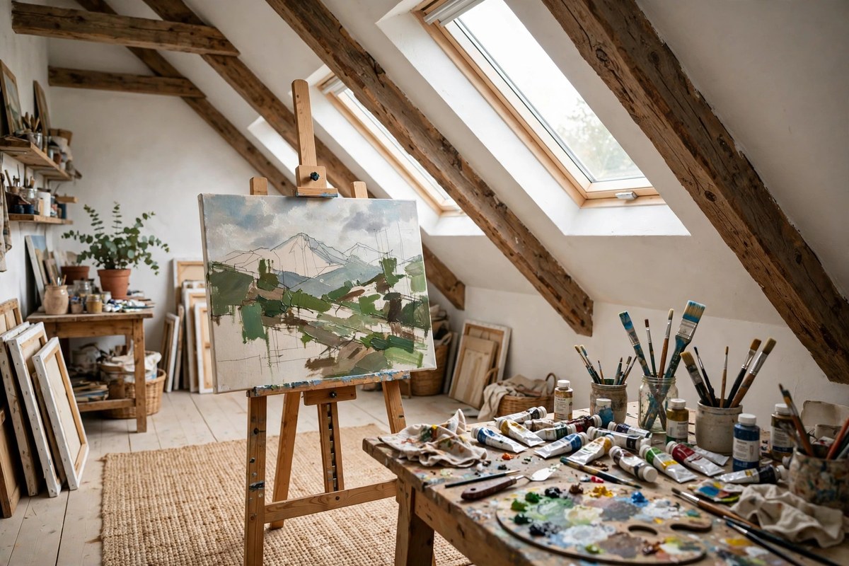 16 Attic Art Studio Ideas That Soak Up the Light