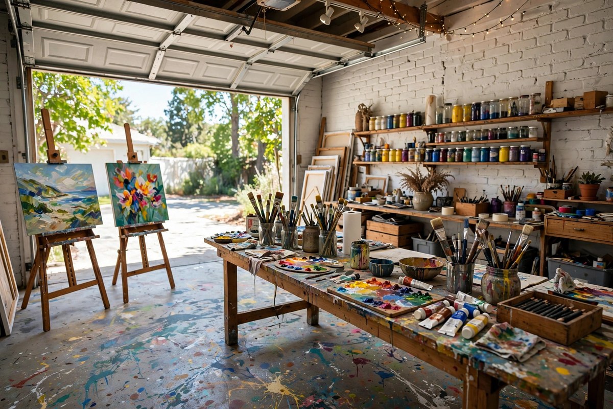 18 Garage Art Studio Ideas That Turn Dead Space Into Creative Space