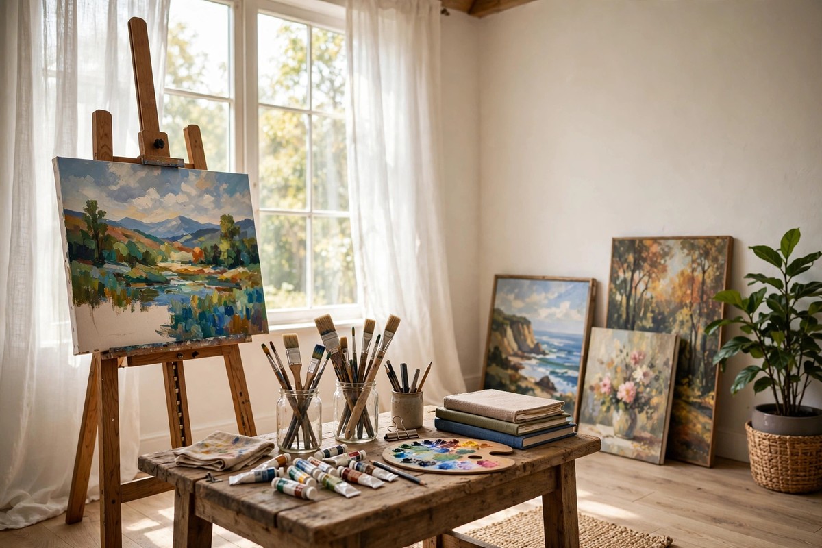 20 Home Art Studio Setups Any Creative Can Copy