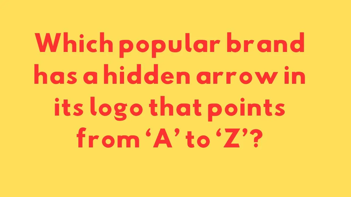 Which popular brand has a hidden arrow in its logo that points from A to Z?