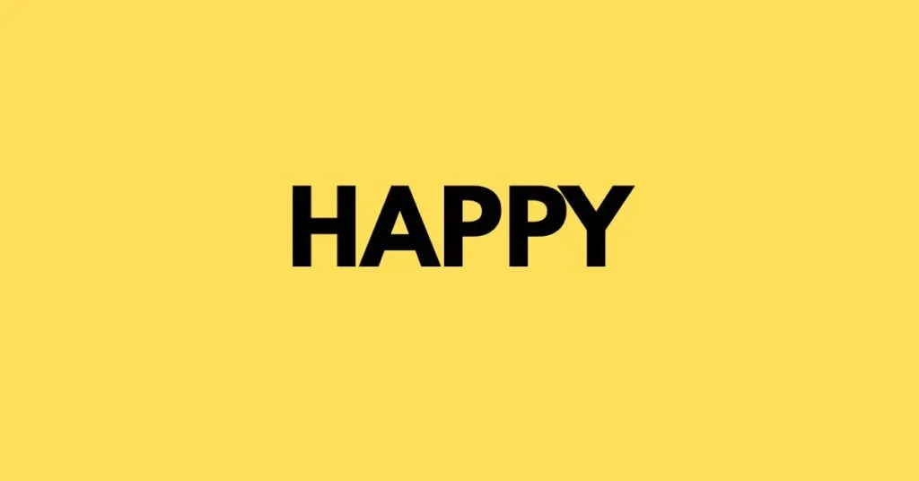 Synonym happy