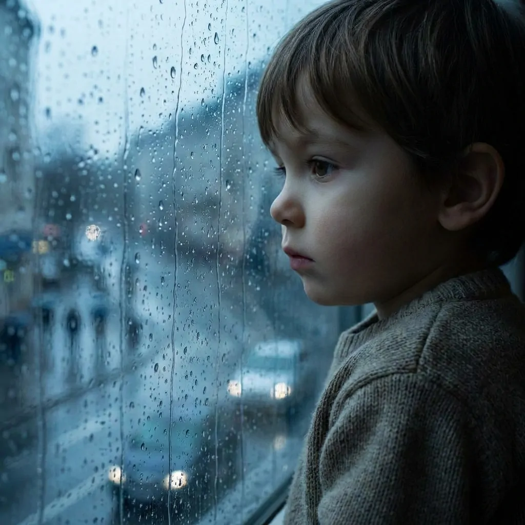Raindrops on glass often carried thoughts too big for words.