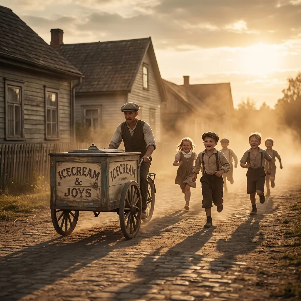 That distant bell could bring every child running to the street.