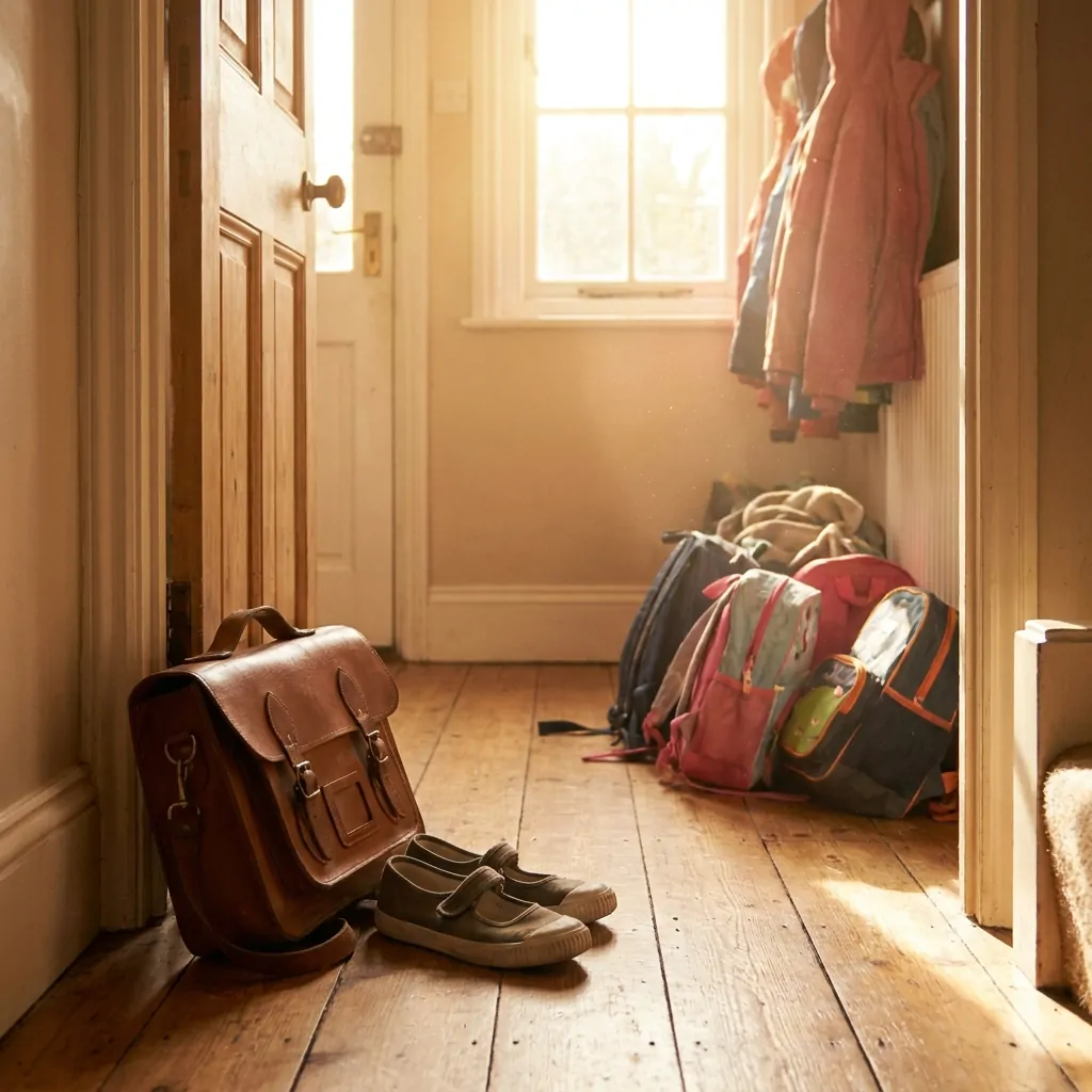 The moment the bag touched the floor the day truly began