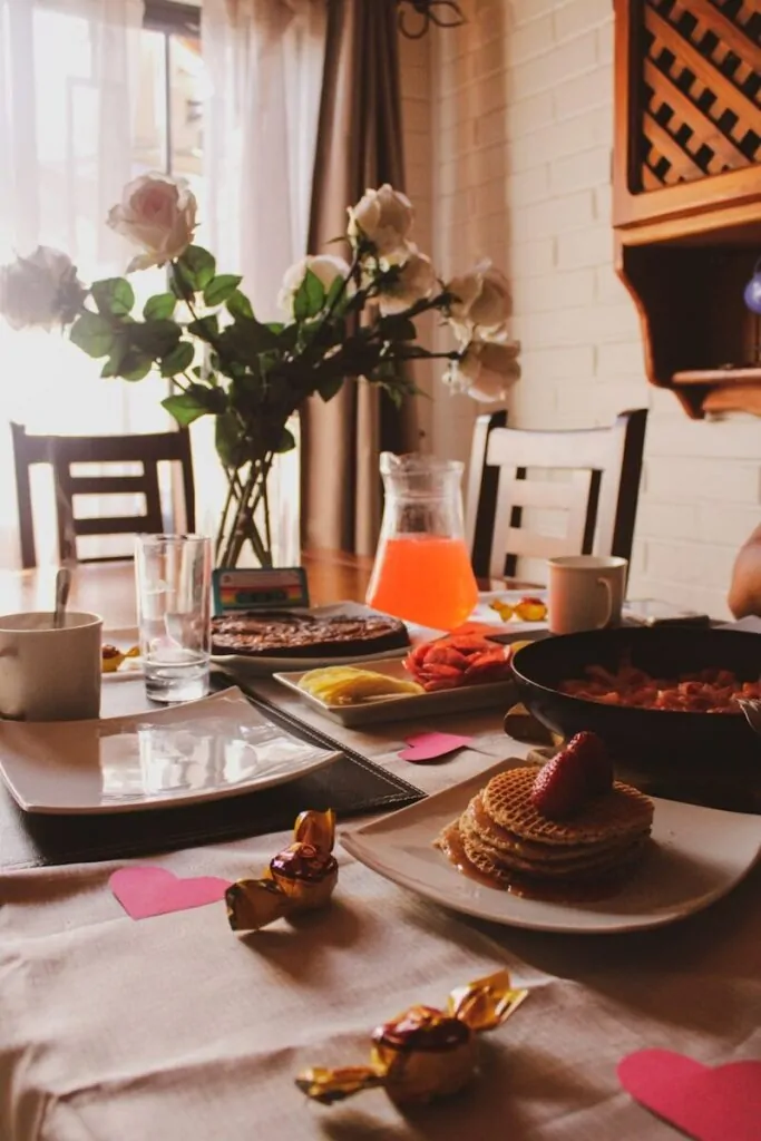 60 Meaningful Things to Do With Your Parents for Every Season and Situation 1 a table with food and flowers