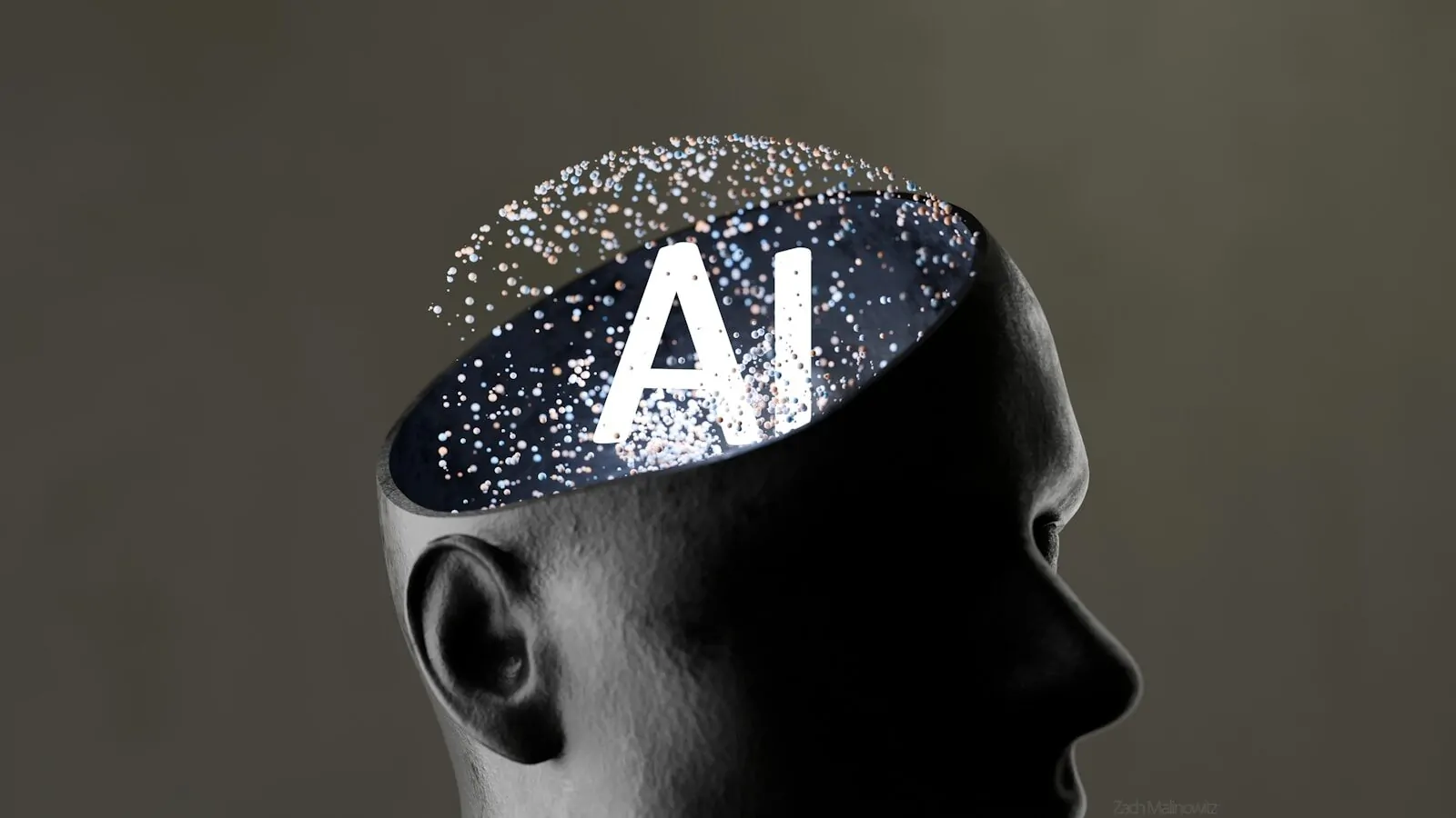 10 Ways AI Is Making People Less Sharp (And How to Avoid It) 1 Artificial intelligence concept within a human head