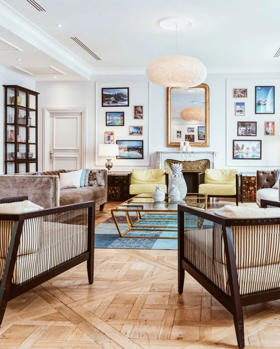 50 Luxury Living Room Ideas for Every Home Style 4 Elegant and contemporary living room design in Paris with modern furniture and stylish decor.
