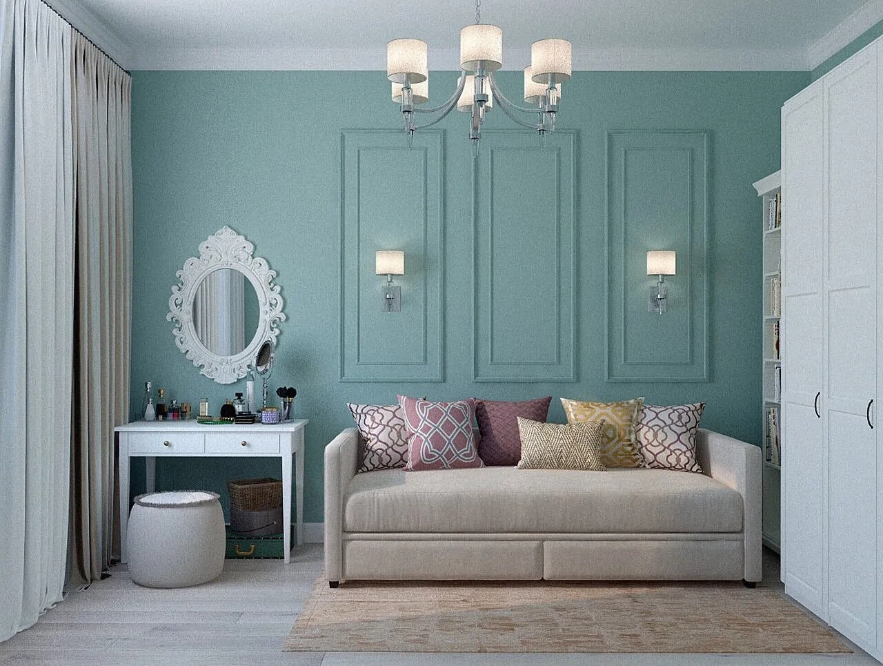 35+ Room Decor Ideas for Small Spaces That Feel Bigger 6 living room, room, apartment, classic, sofa, dressing table, small table, interior design, interior, hall, boudoir, interior designer, living room, living room, living room, living room, living room, sofa, dressing table