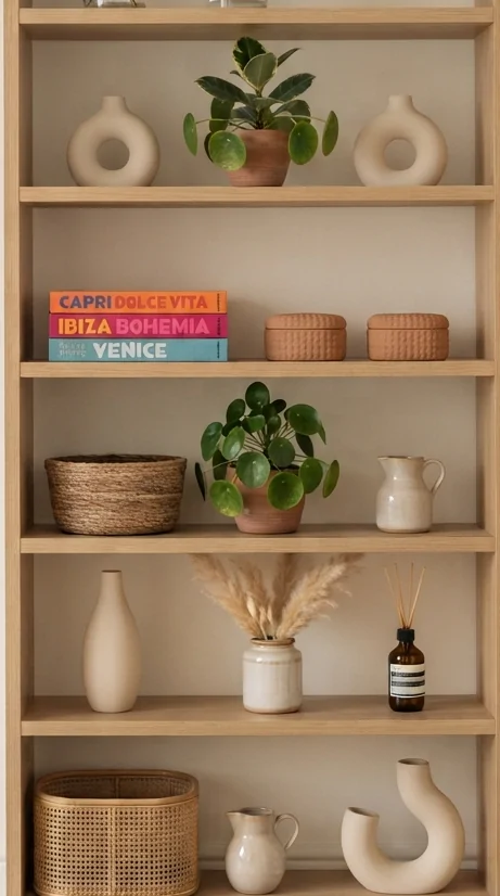 14. Use the Rule of Three on Every Shelf