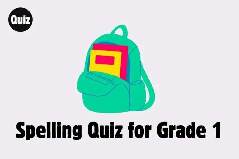 Spelling Quiz for Grade 1