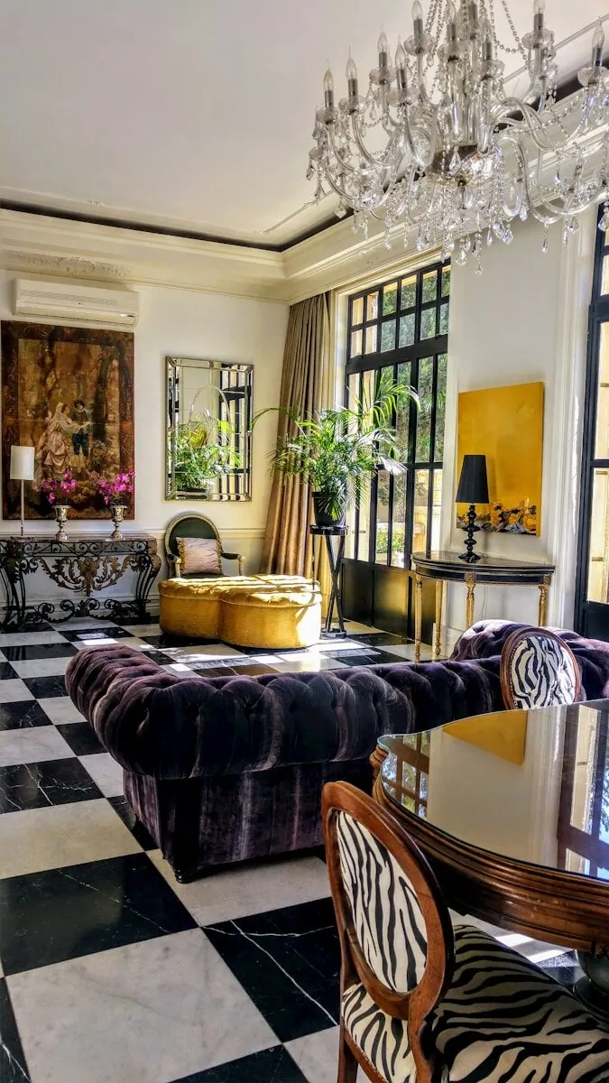 50 Luxury Living Room Ideas for Every Home Style 24 blue and white sofa chair near green potted plant