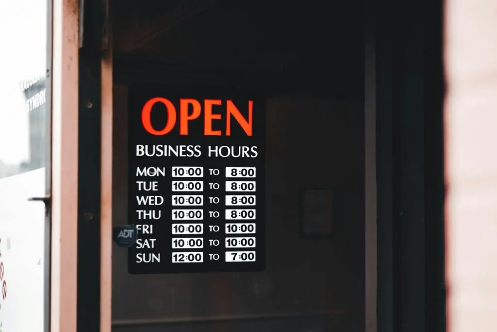 If You Don’t Have These 7 Traits, Don’t Start a Business 1 a sign on a door that says open business hours