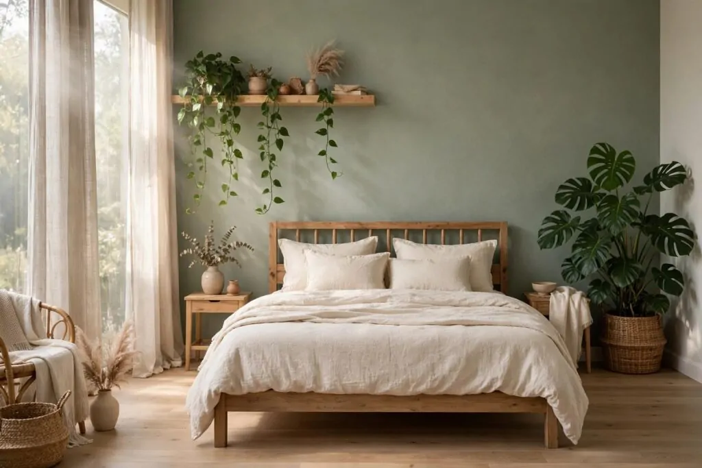 15 greenery bedroom ideas that will turn your room into a dreamy indoor oasis 01