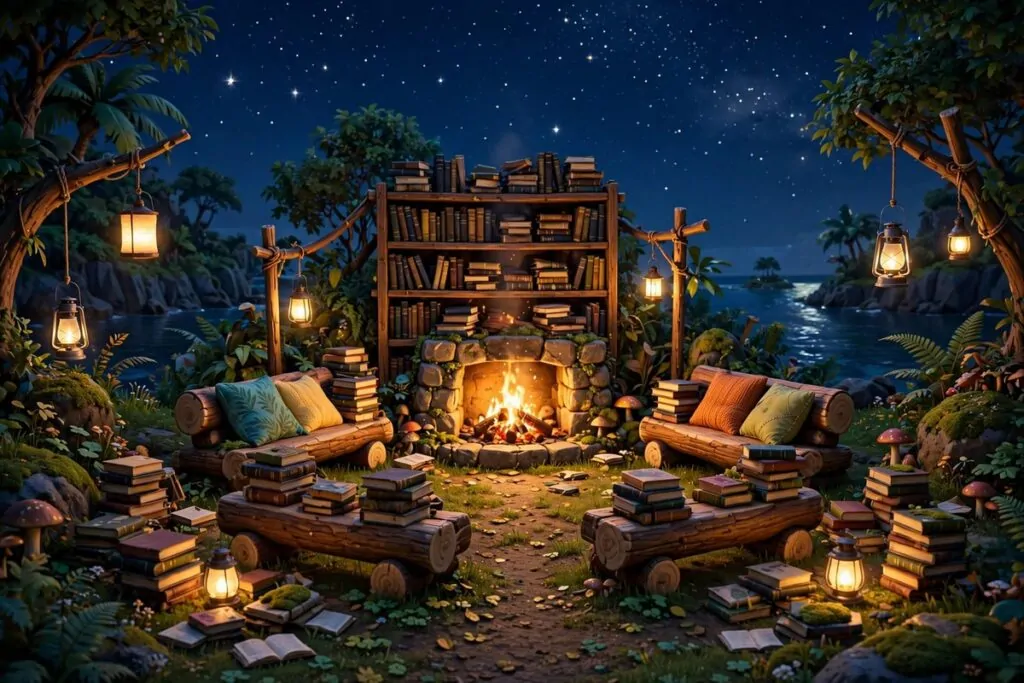 16 acnh outdoor library builds straight out of a storybook 01