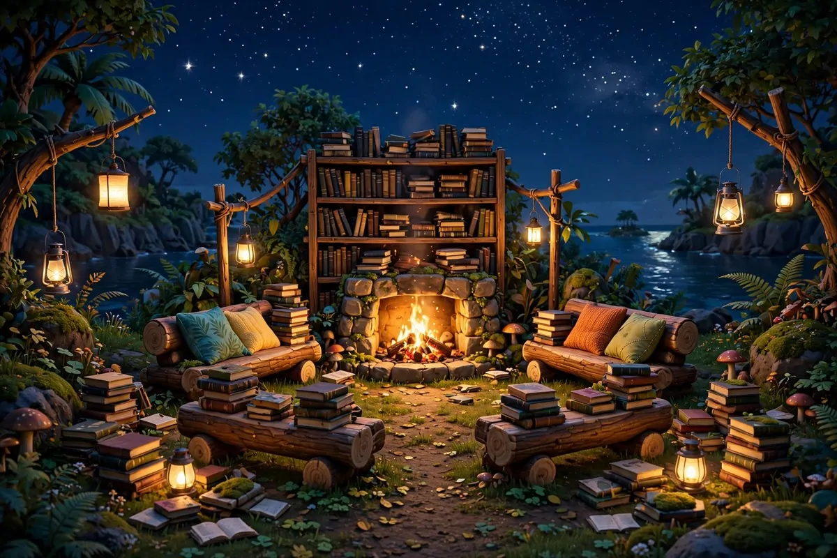 16 Acnh Outdoor Library Builds Straight Out of a Storybook