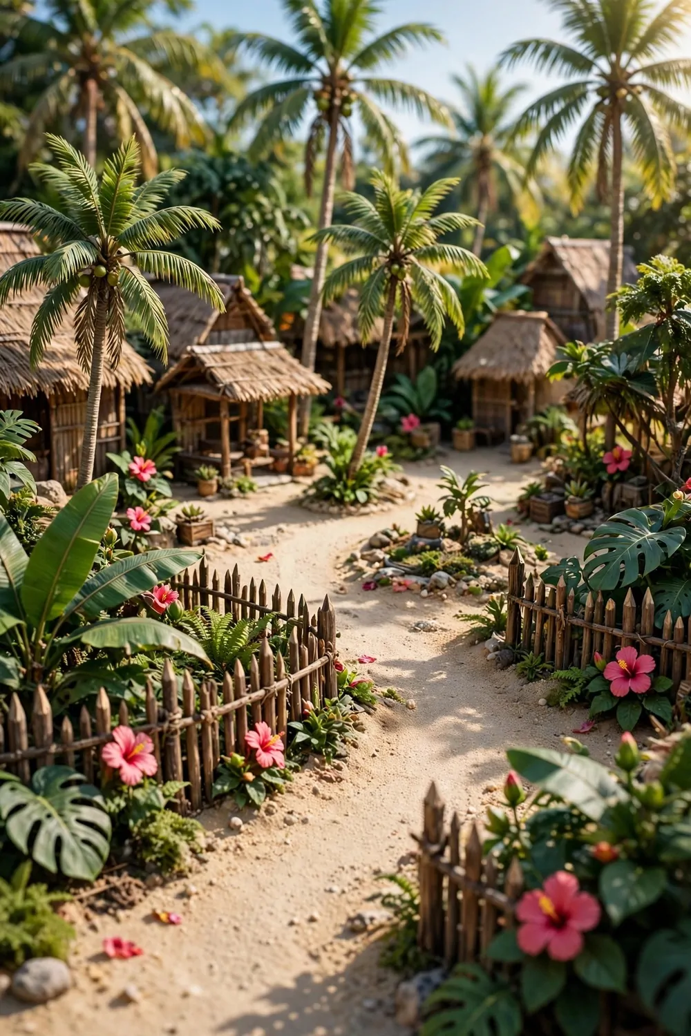 17 Acnh Town Hall Ideas for a Picture-Perfect Plaza 10 Miniature diorama photo of rustic wooden direction signposts with arrows at a village crossroads beside a stone path