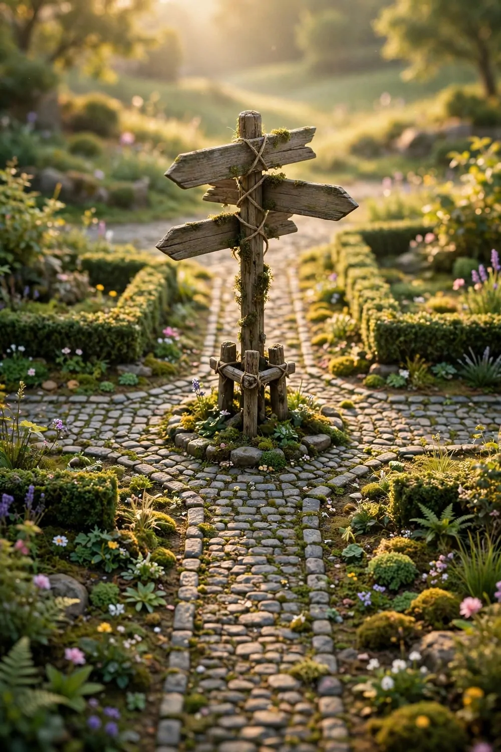17 Acnh Town Hall Ideas for a Picture-Perfect Plaza 13 Miniature diorama photo of a pretty pink town square with pink path, rose beds, white benches and flowering trees