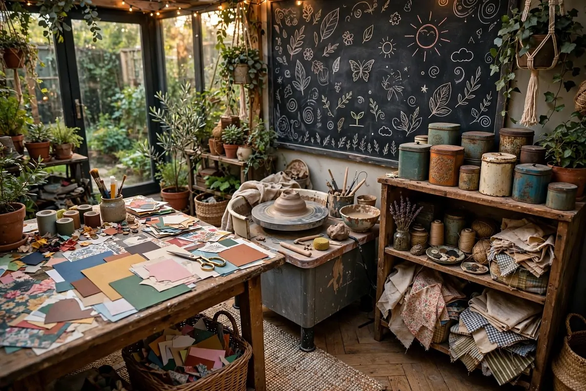 17 Garden Art Studio Ideas for Creating Surrounded by Nature 13 Garden art studio idea 14