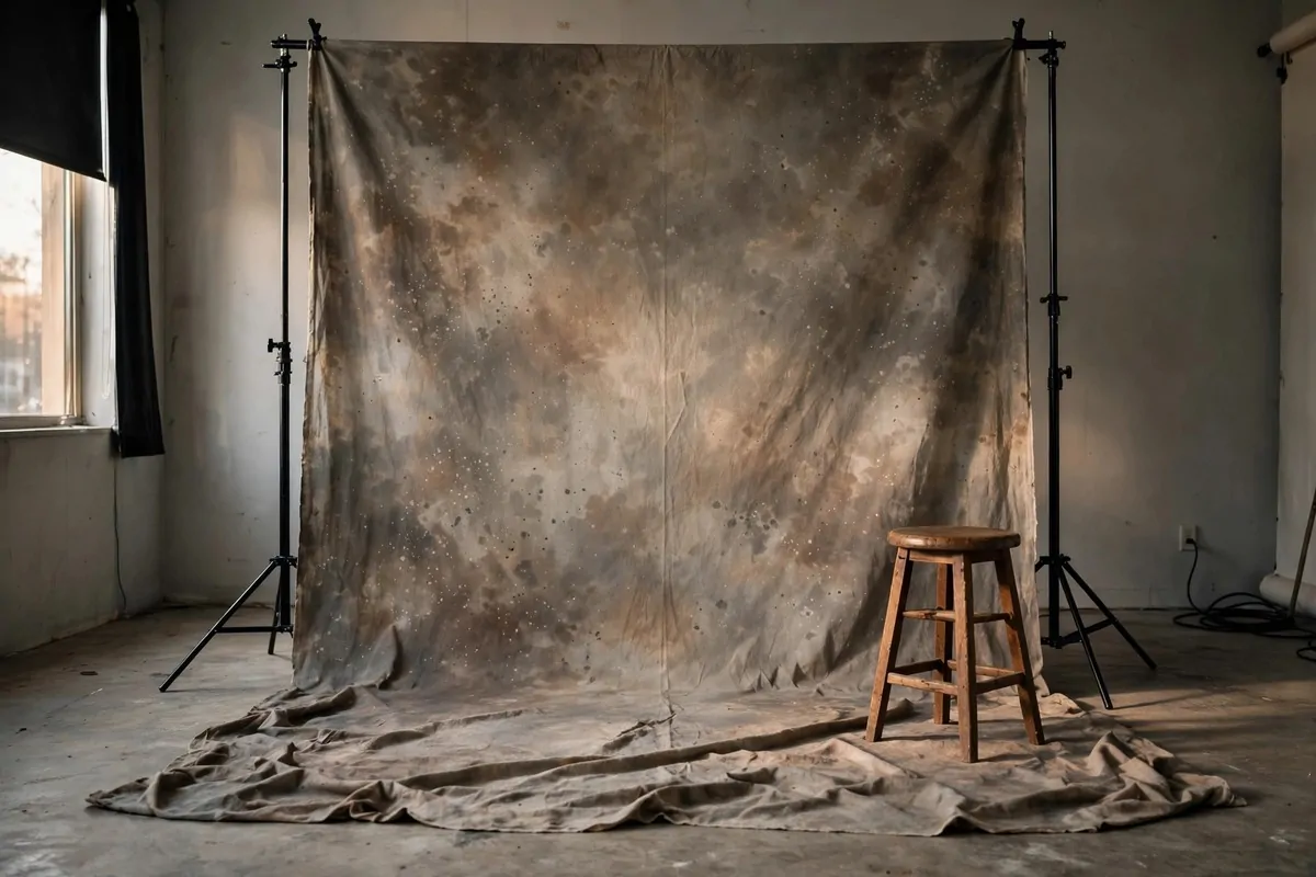 17 Group Photo Studio Ideas That Fit Everyone in Frame 5 Group Photo Studio Ideas with a classic painted muslin studio backdrop