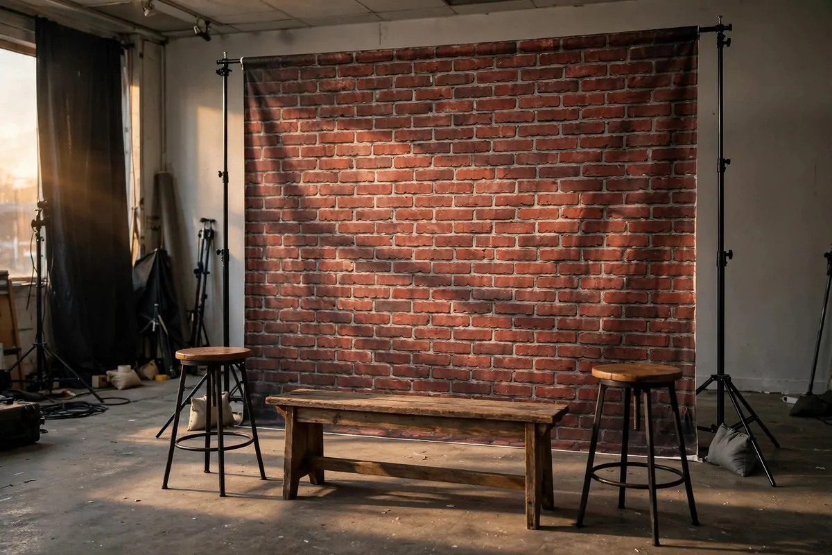 17 Group Photo Studio Ideas That Fit Everyone in Frame 6 Group Photo Studio Ideas with a brick loft wall studio backdrop