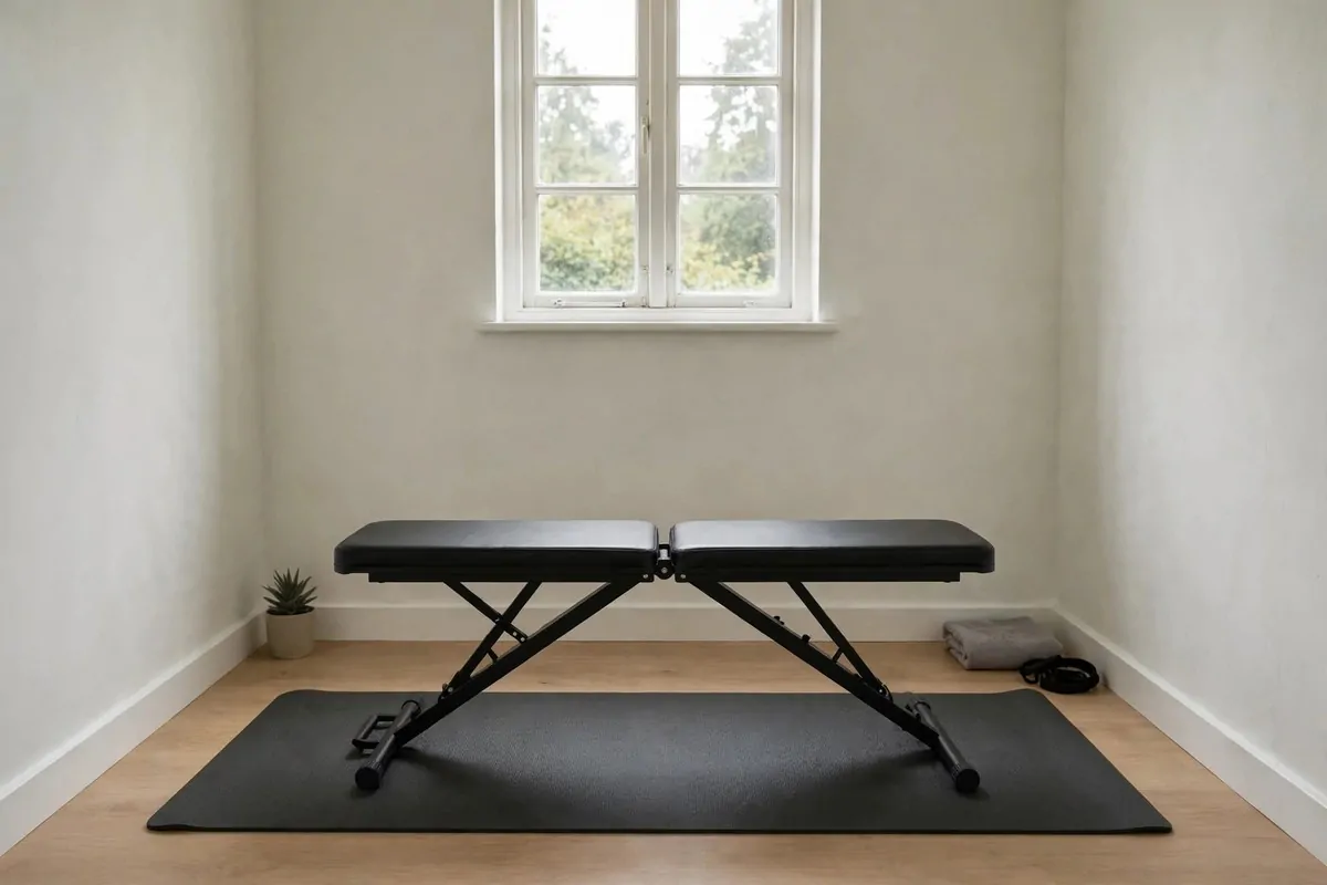 17 Simple Home Gym Setups With Only the Essentials 5 Empty doorway with a simple pull-up bar fitted across the frame