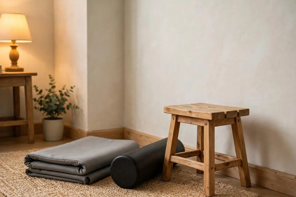17 Simple Home Gym Setups With Only the Essentials 12 Suspension training straps hanging over a closed interior door in a bright room