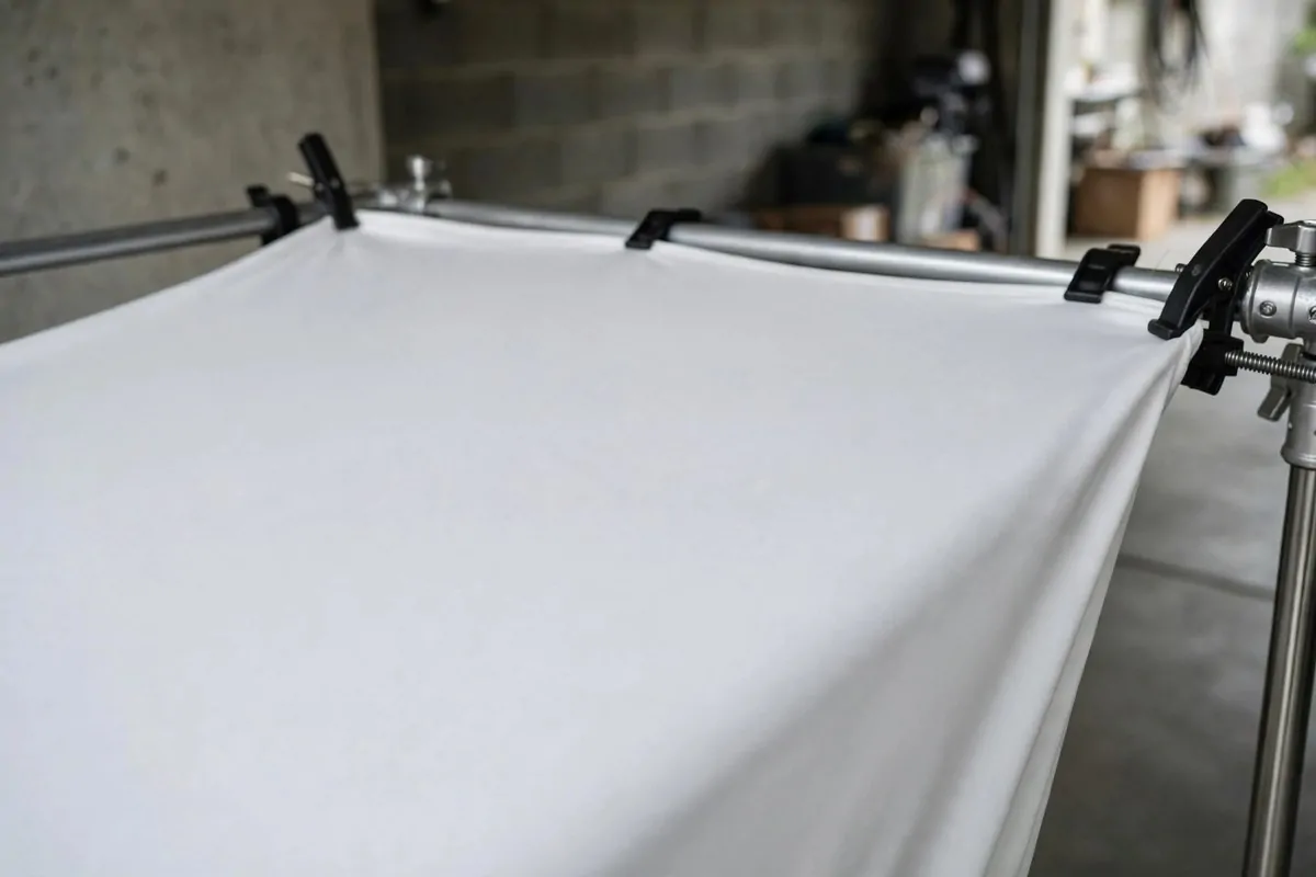 18 Garage Photo Studio Ideas That Cost Almost Nothing 2 Harsh midday sun outside a shaded garage studio
