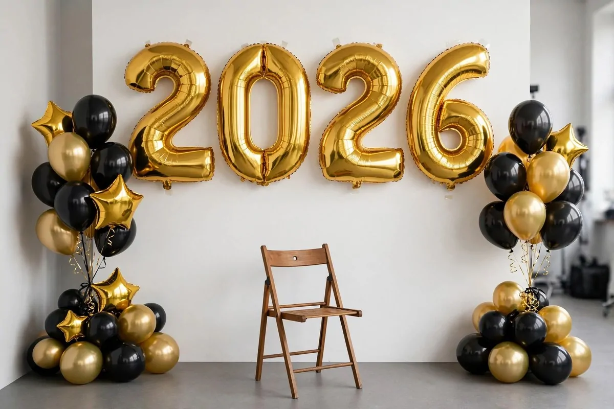 Giant year number balloons for Graduation Photo Studio Ideas